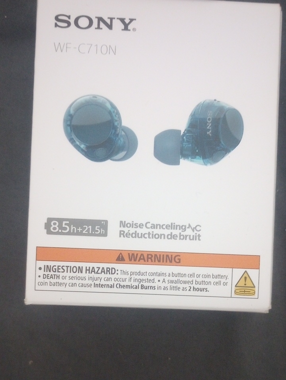 Sony WF-C710N Wireless Earbuds - Teal/Blue New